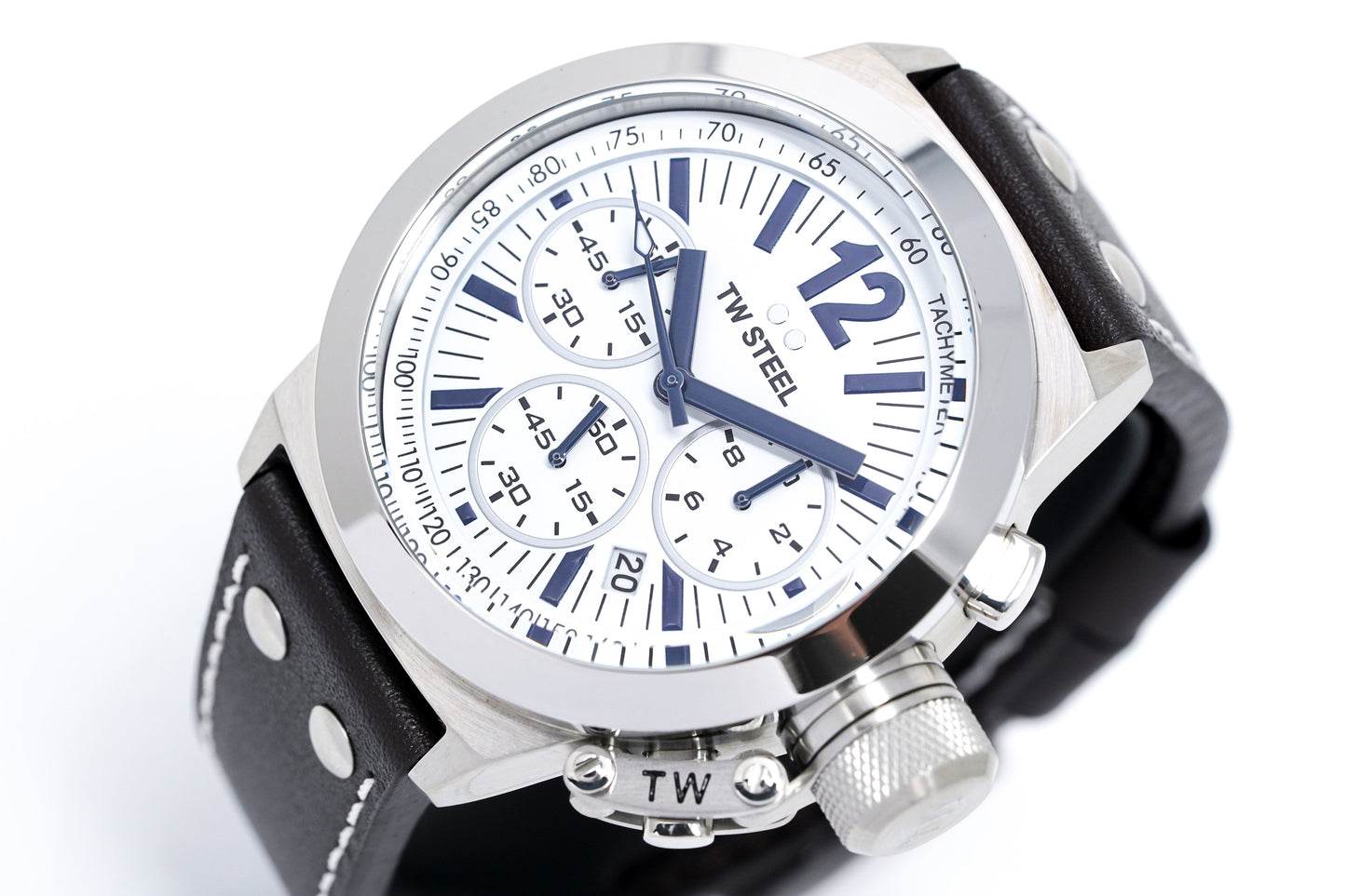 TW Steel Watch CEO Canteen Chronograph CE1007 White