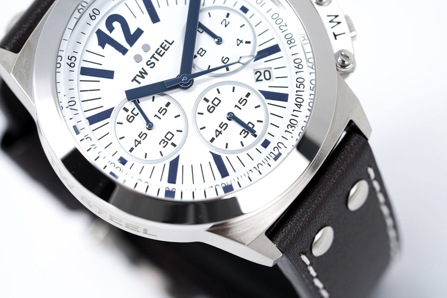 TW Steel Watch CEO Canteen Chronograph CE1007 White