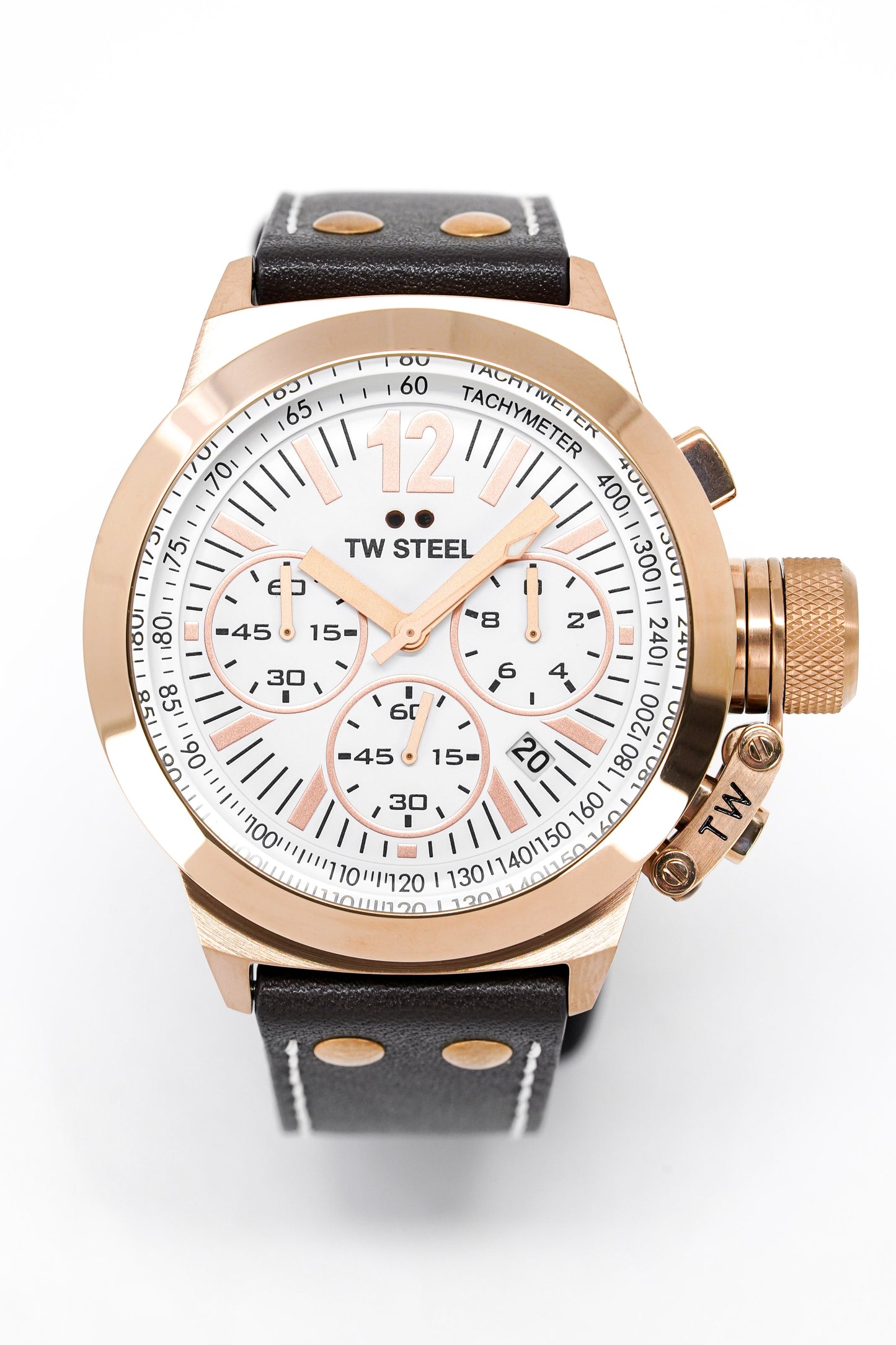 TW Steel Watch Canteen Chronograph Rose Gold CE1019