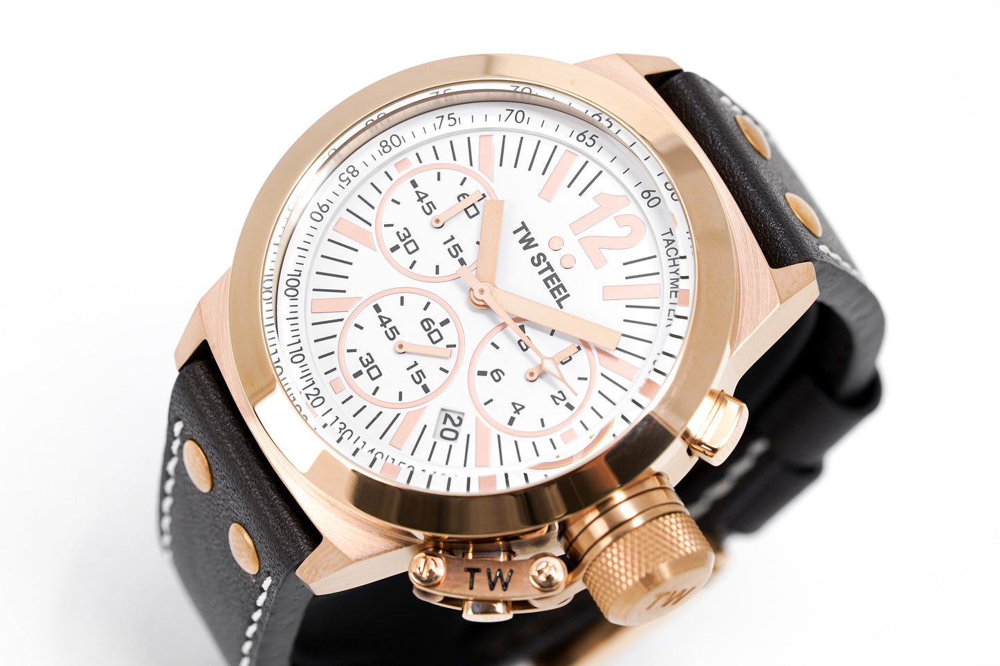 TW Steel Watch Canteen Chronograph Rose Gold CE1019