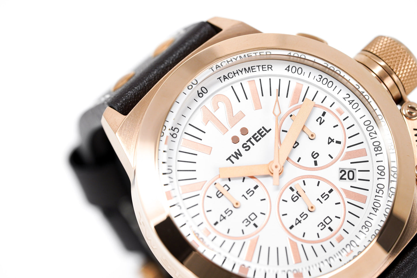 TW Steel Watch Canteen Chronograph Rose Gold CE1019