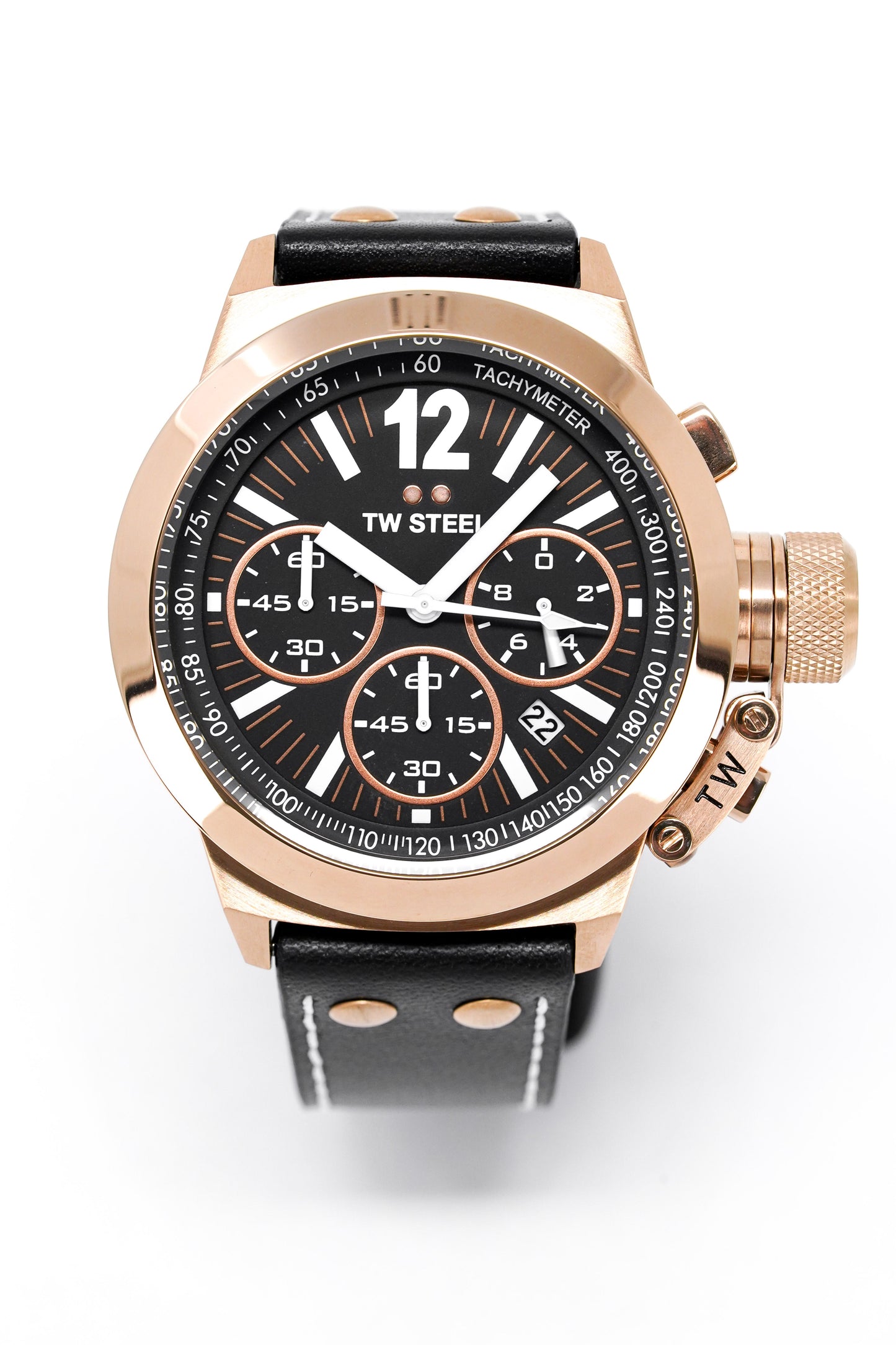 TW Steel Watch CEO Tech Chronograph 45mm Rose/Black CE1023