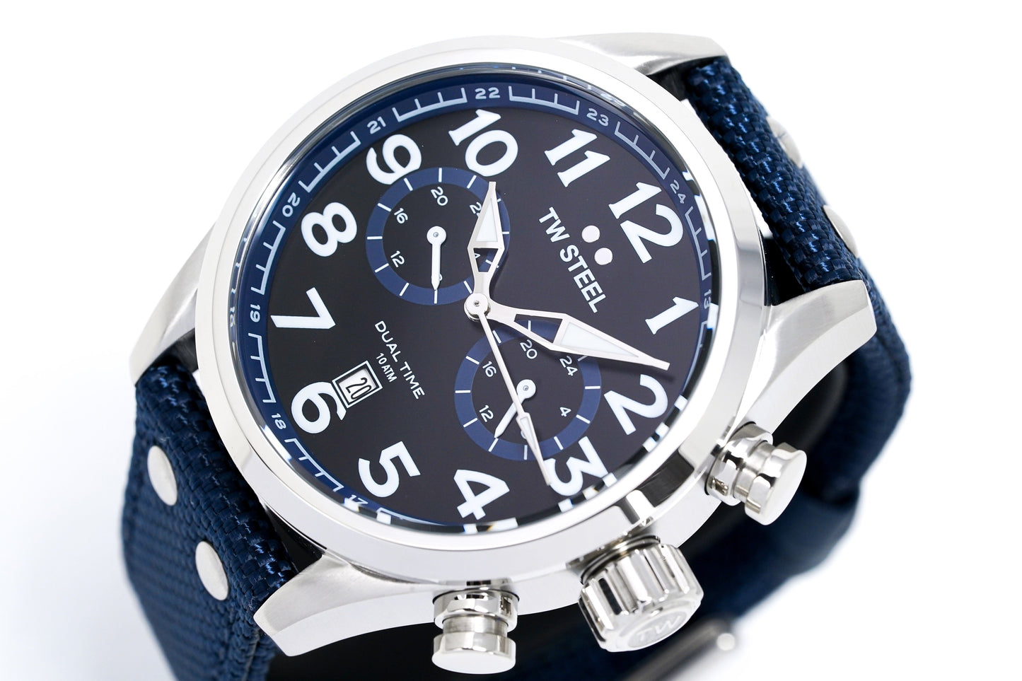 TW Steel Watch Volante Dual Time Blue VS37