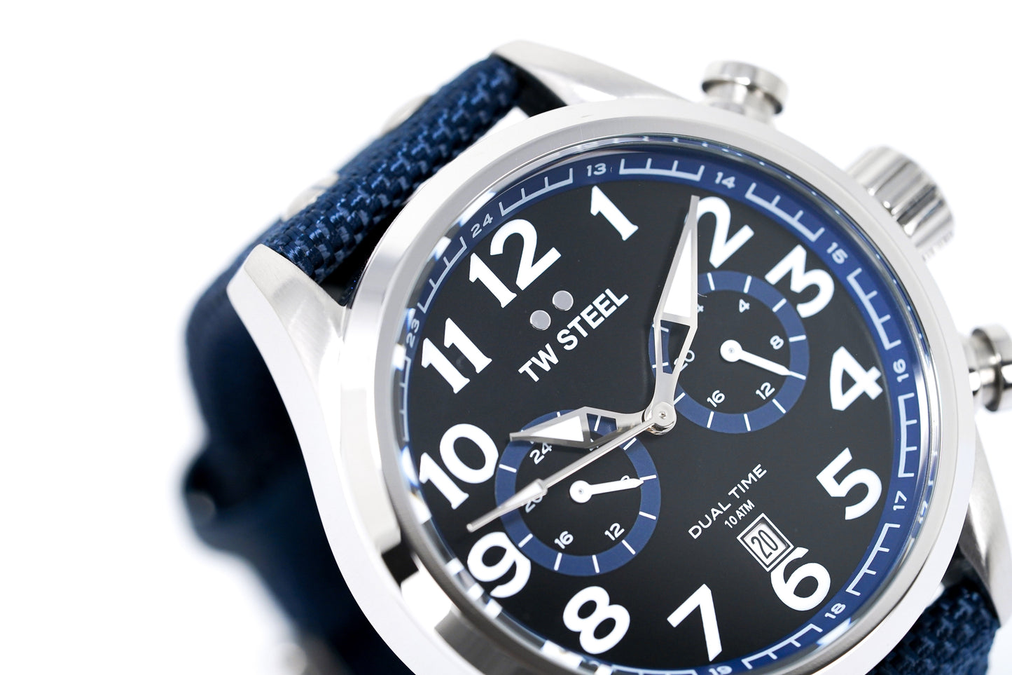 TW Steel Watch Volante Dual Time Blue VS37