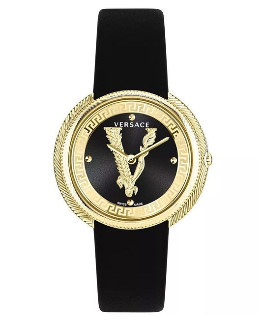 Versace Ladies Watch Thea 38mm Black Gold VE2CA0323
