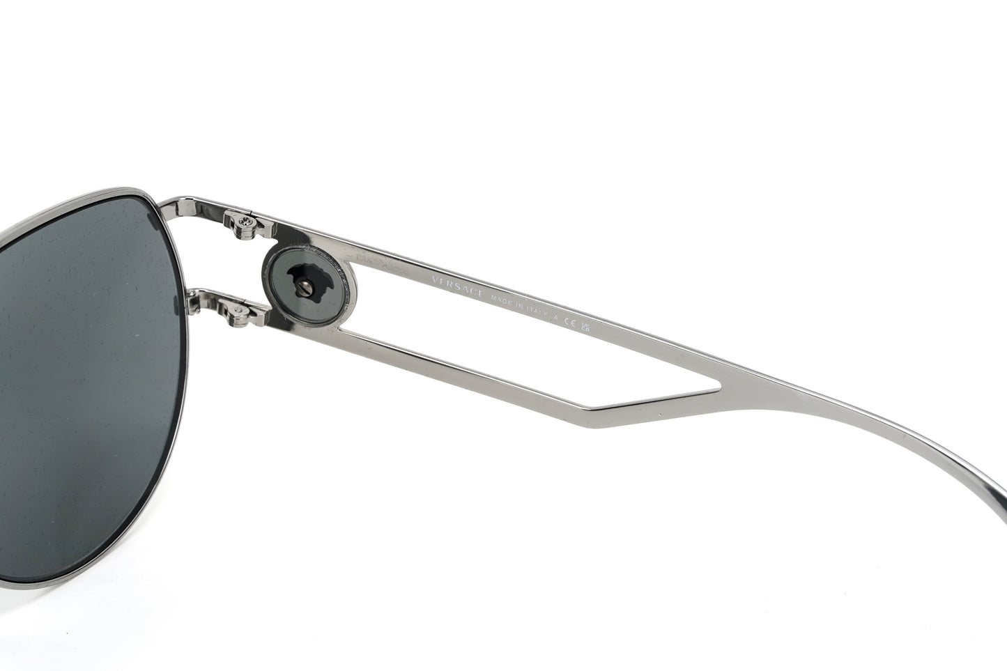 Versace Men's Sunglasses Medusa Pilot Silver Mirror VE2225 10016G