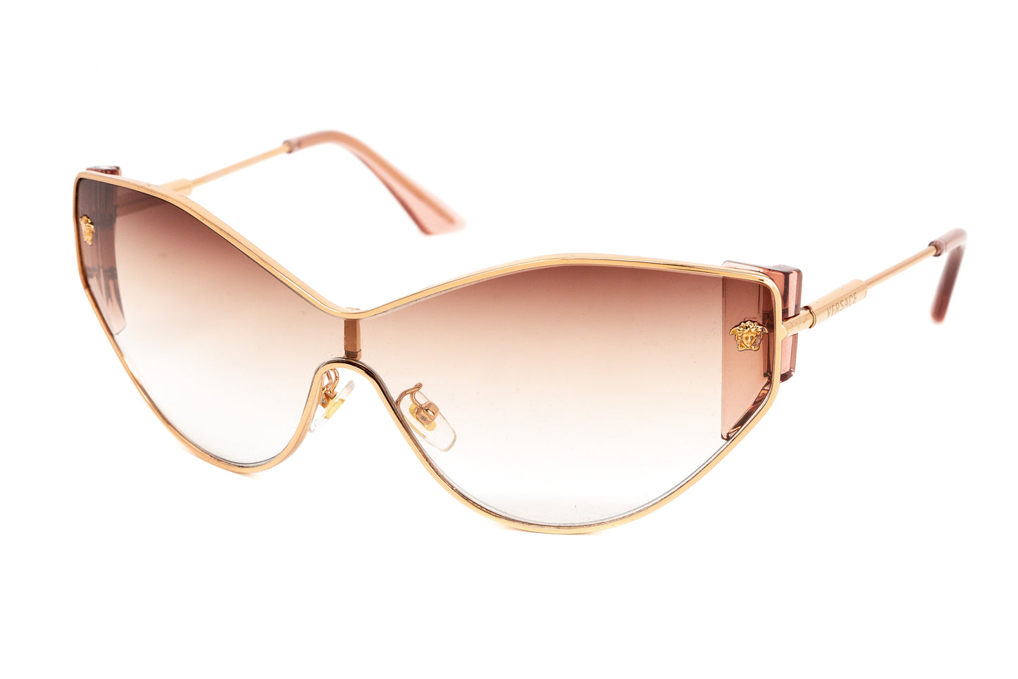 Versace Women's Sunglasses Cat Eye Rose Gold/Pink Graduated VE2239 14120P