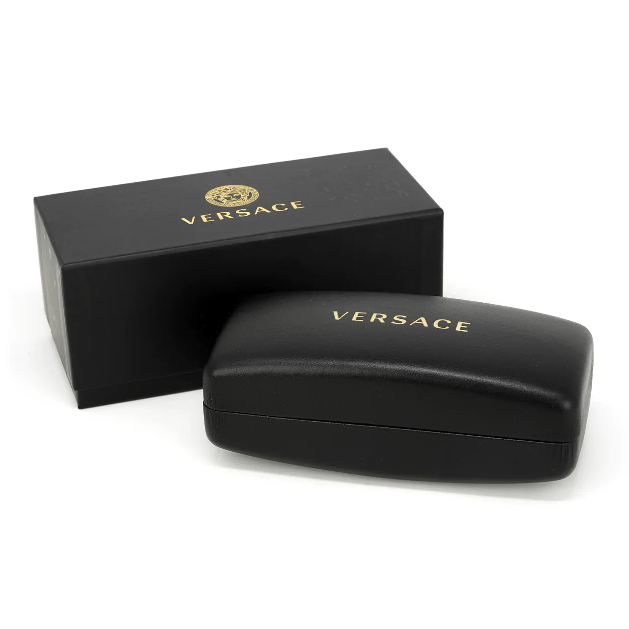 Versace Women's Sunglasses Square Black/Pale Gold Polar VE2168 13772T