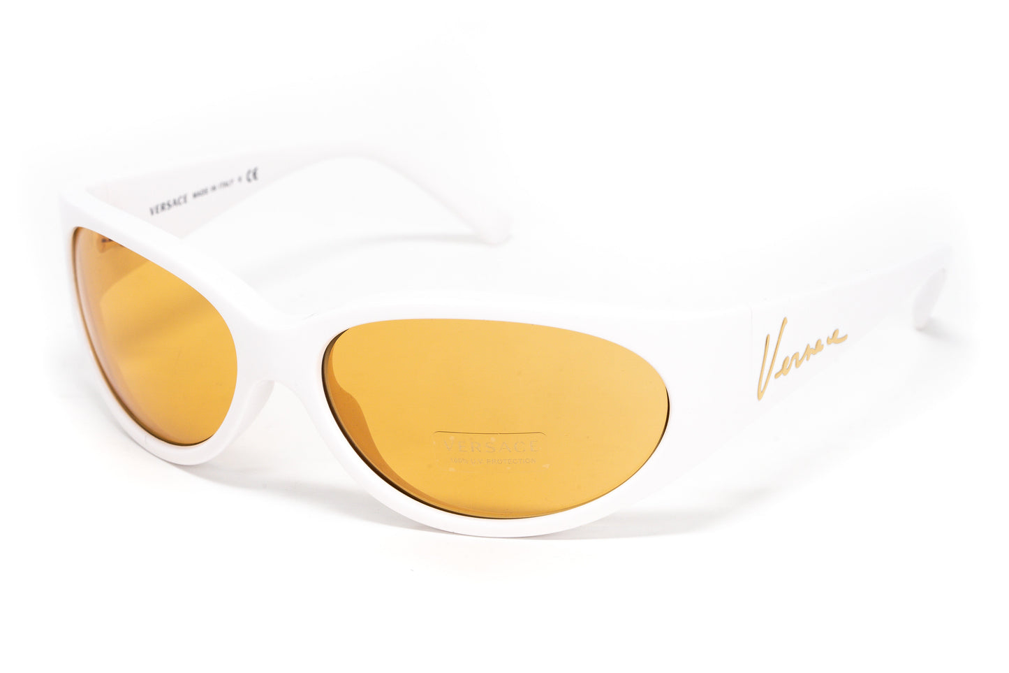 Versace Women's Sunglasses Cat Eye White/Yellow VE4386 401/7