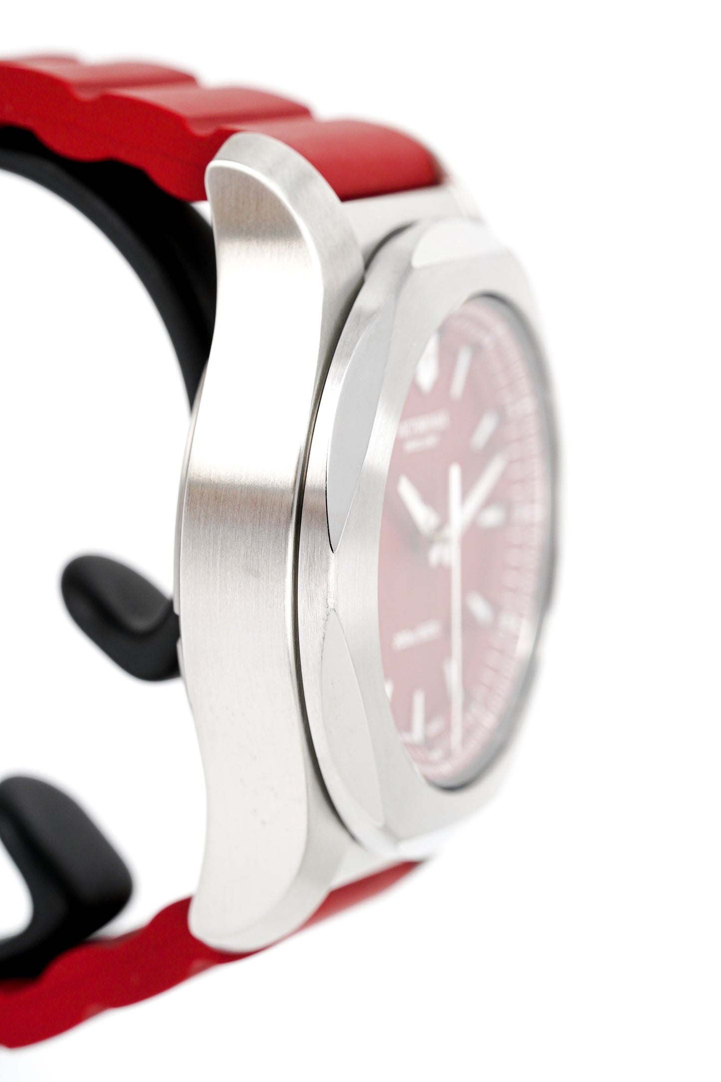 Victorinox Mens Watch I.N.O.X Red Dial Rubber Strap 241719.1