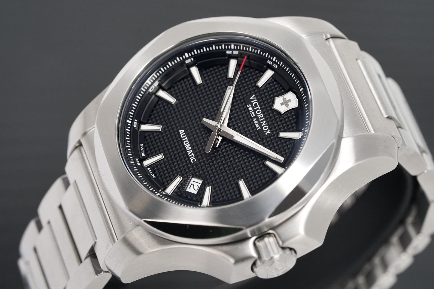 Victorinox Men's Watch I.N.O.X. Mechanical Black Stainless Steel 241837