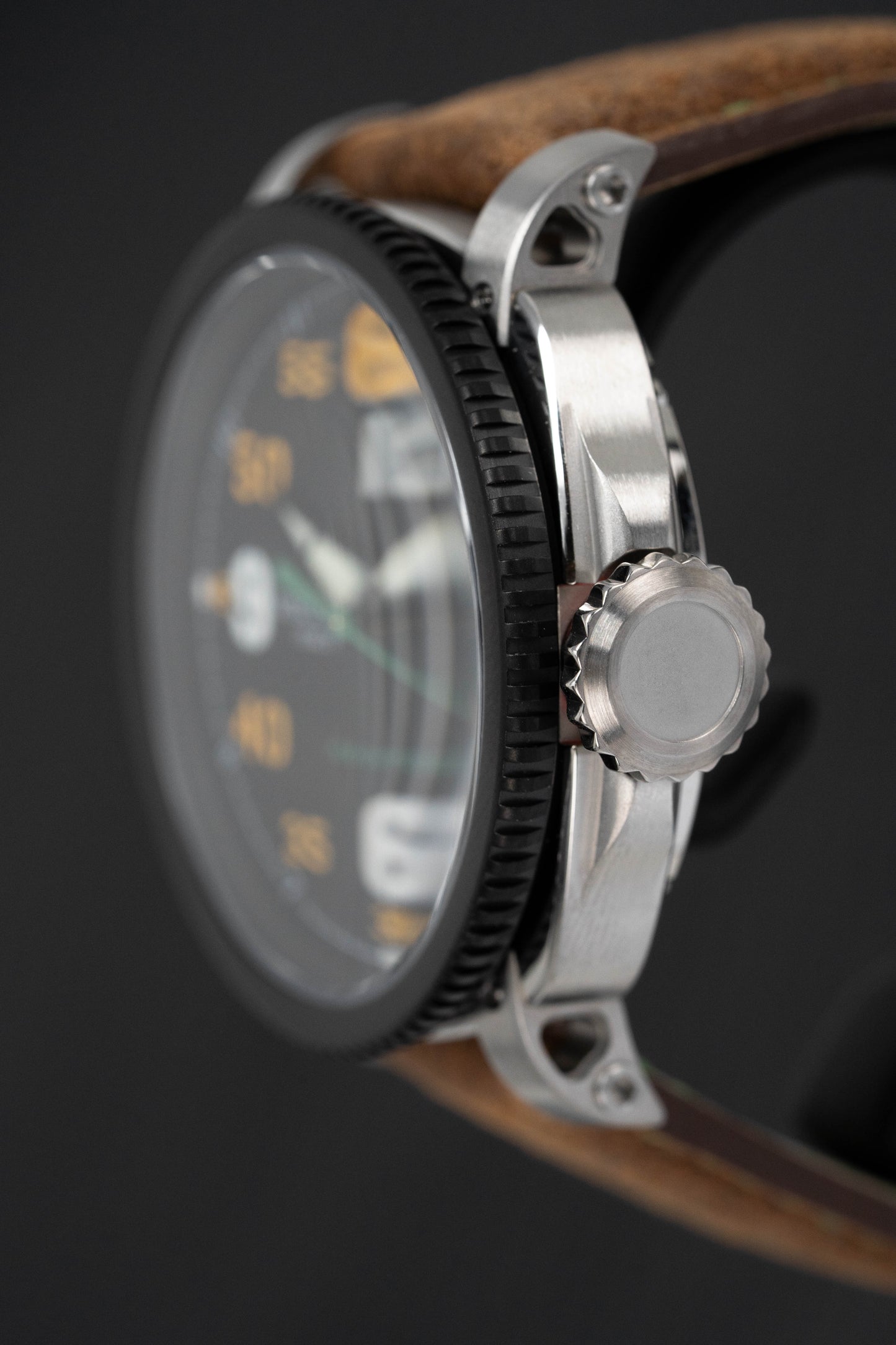 Visconti Automatic Watch Aviator SM79 Time Only Black PVD KW29-01