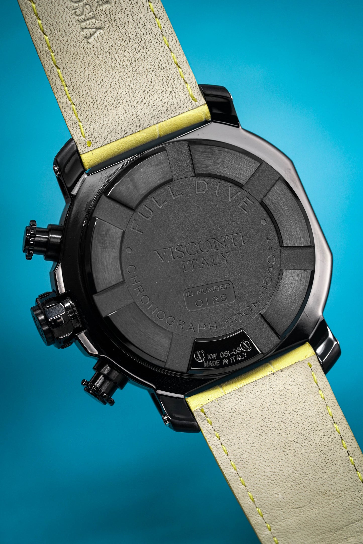 Visconti Chronograph Watch Full Dive 500M Yellow KW51-05