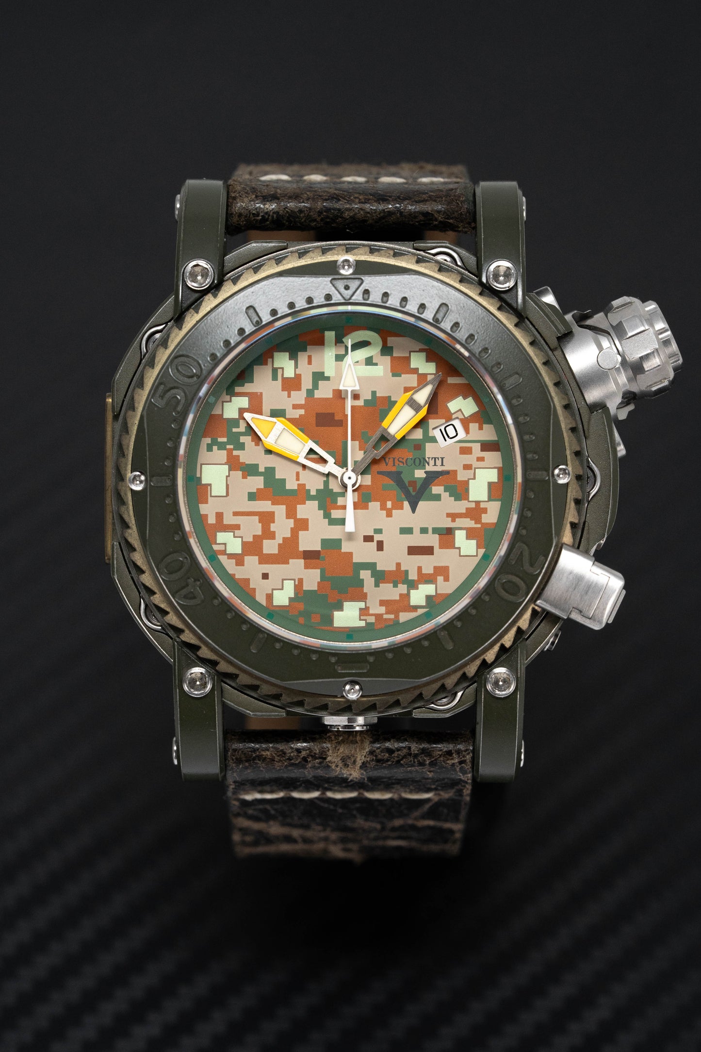 Visconti Automatic Watch Pro Dive 3000 Camo Jungle KW55-03