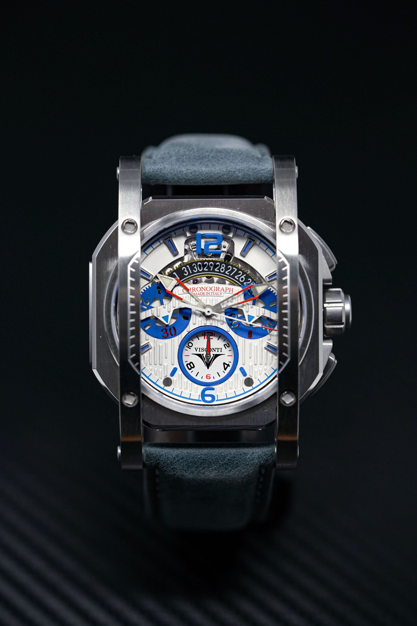 Visconti Automatic Watch Chrono Speed Boat Completo White W105-00-144-0115