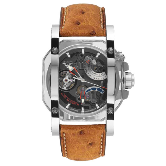 Visconti Men's Watch 2Squared Crystal Demo Black Brown W107-00-120-1110