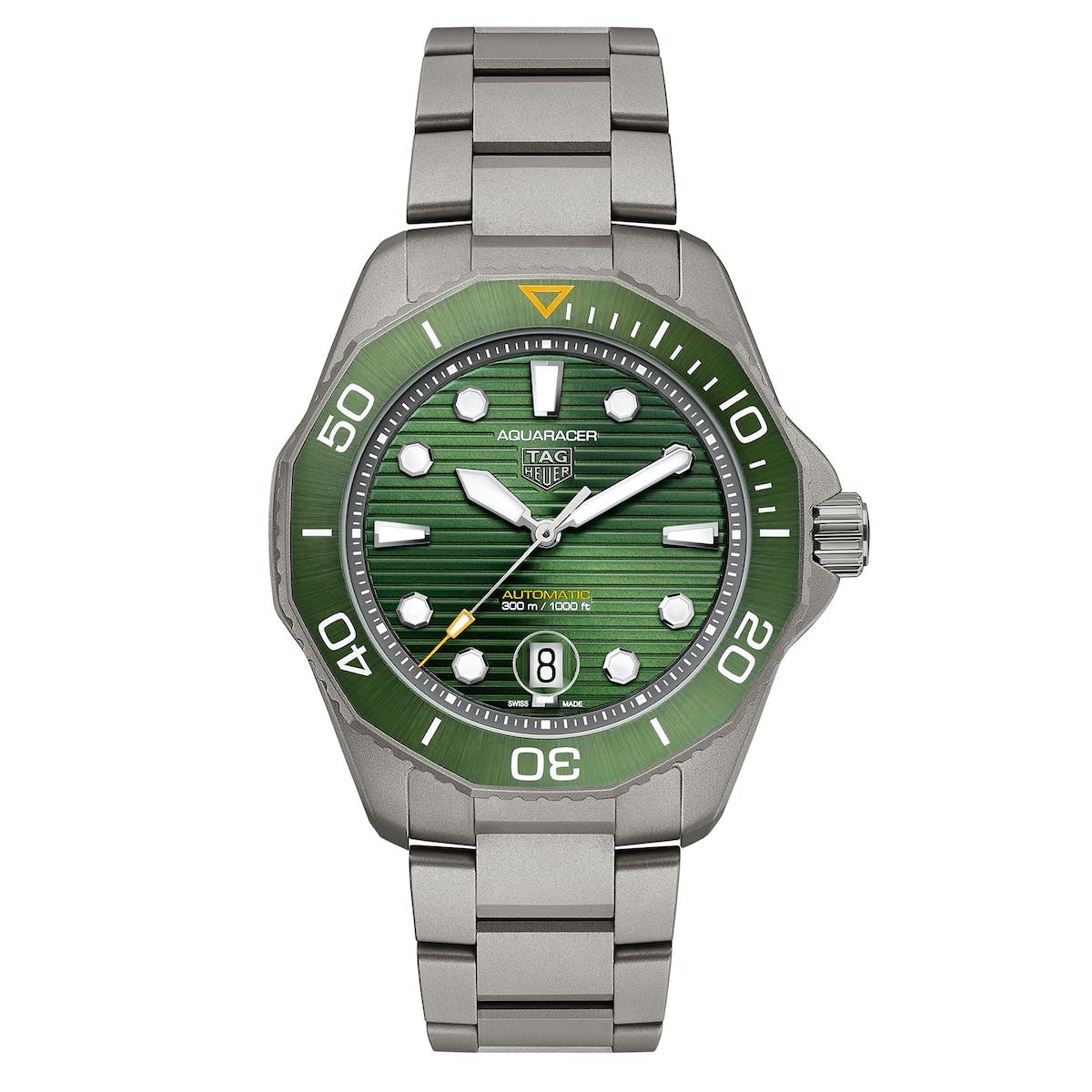 Tag Heuer Watch Automatic Aquaracer Professional Titanium 300 Green WBP208B.BF0631