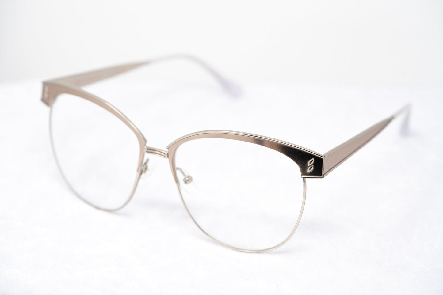 Agent Provocateur Eyeglasses Oval Beige and Silver