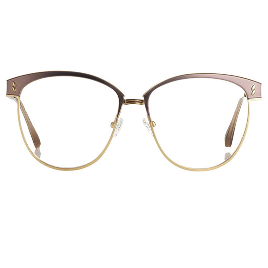 Agent Provocateur Eyeglasses Oval Brown and Gold