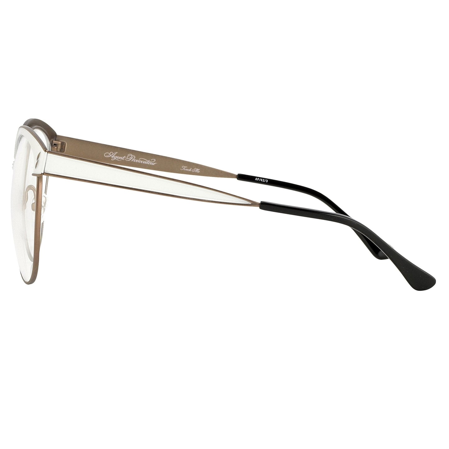 Agent Provocateur Eyeglasses Oval White/Dark Brown