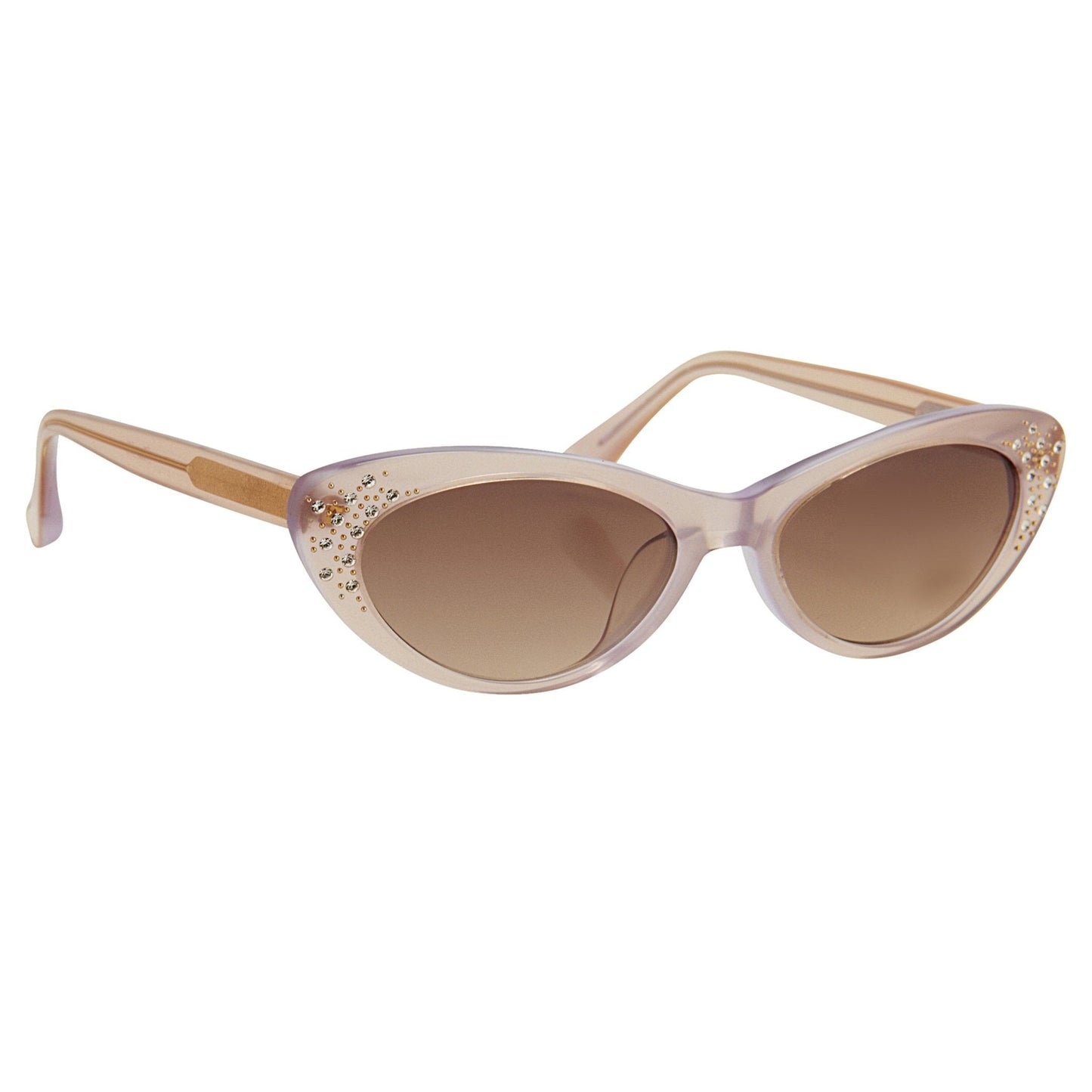 Agent Provocateur Ladies Sunglasses Cat Eye Beige and Brown AP21C12SUN