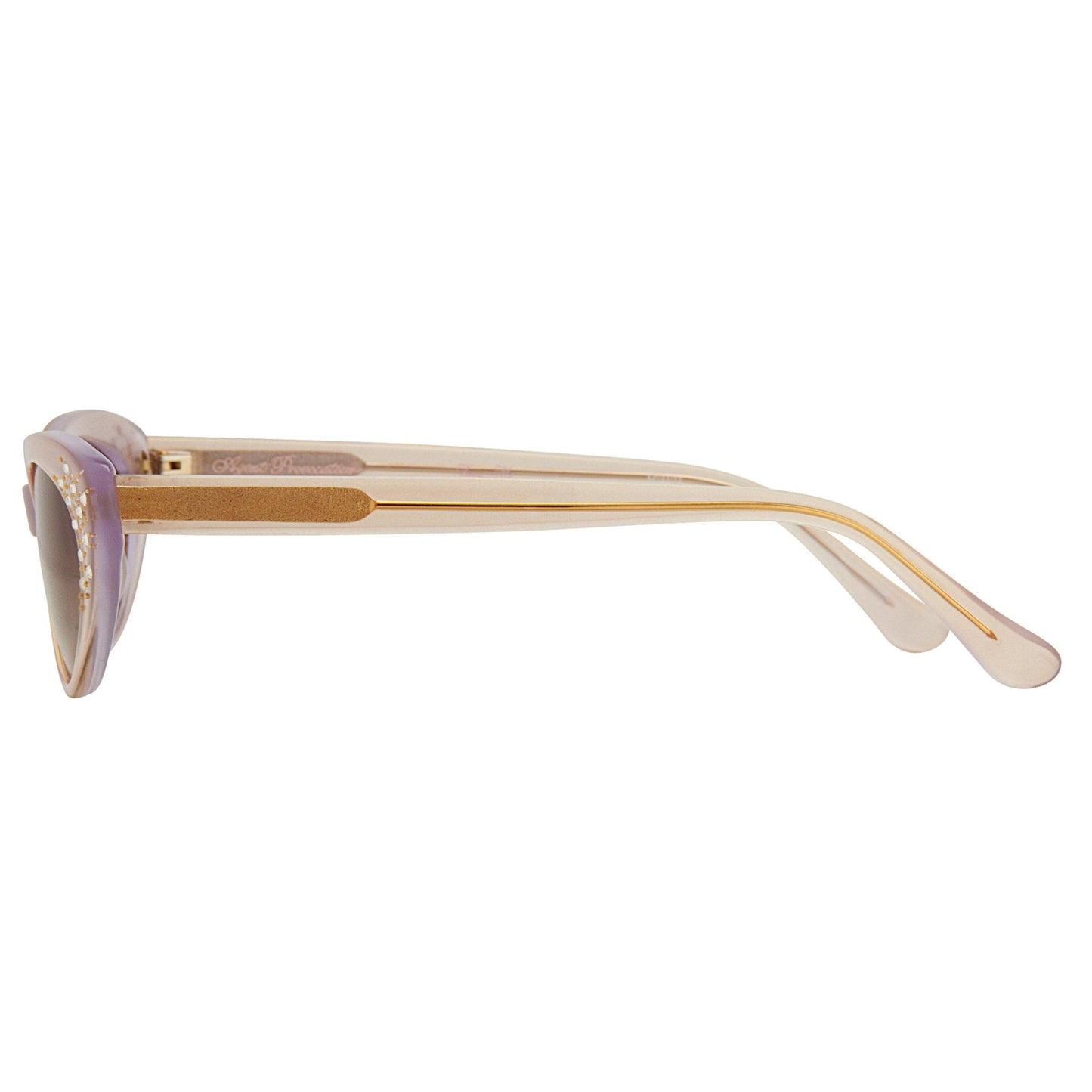 Agent Provocateur Ladies Sunglasses Cat Eye Beige and Brown AP21C12SUN