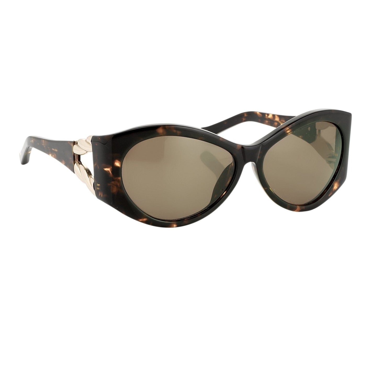 Agent Provocateur Ladies Sunglasses Oversized Tortoiseshell and Green AP17C2SUN