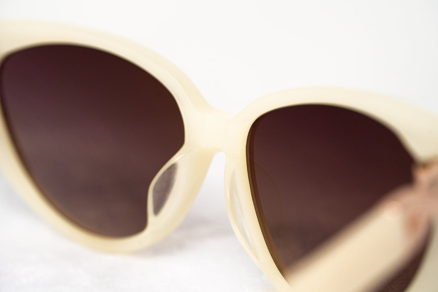 Agent Provocateur Sunglasses Cat Eye Beige and Steel with Brown