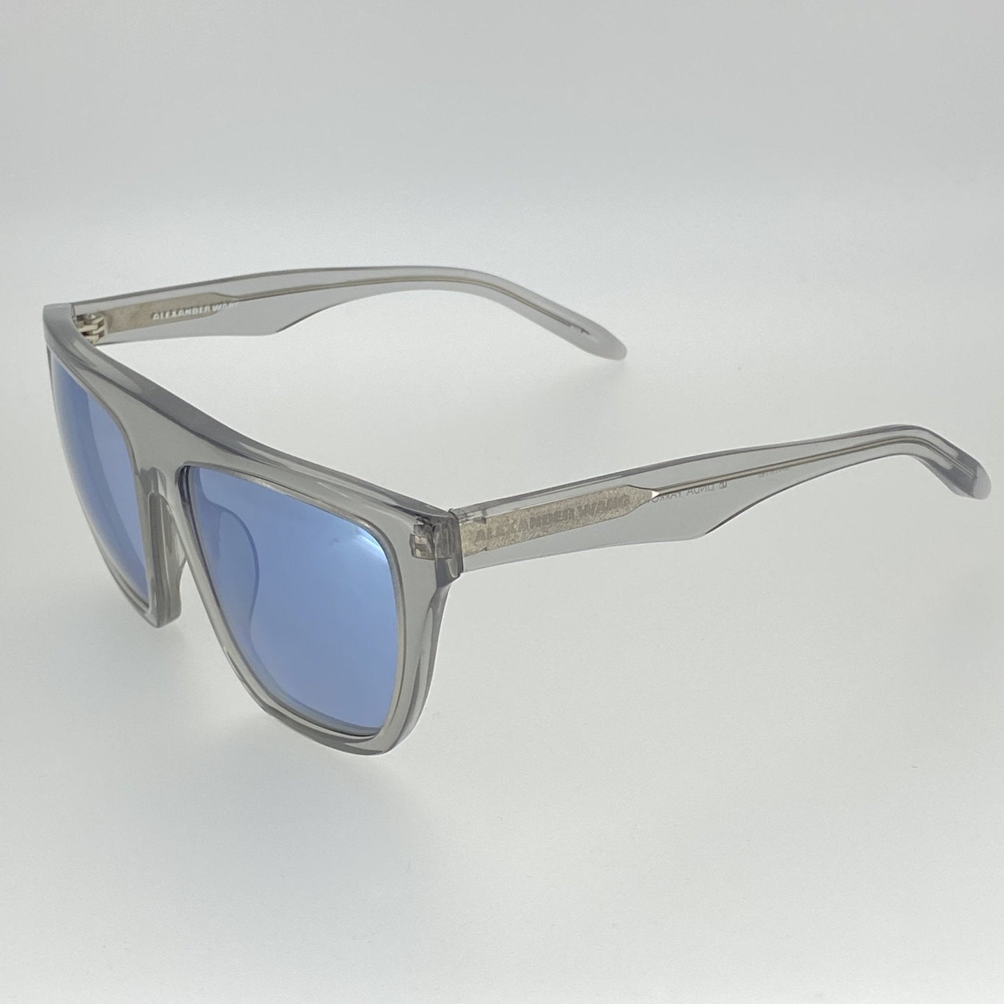 Alexander Wang Sunglasses Slanted Dark Grey and Blue