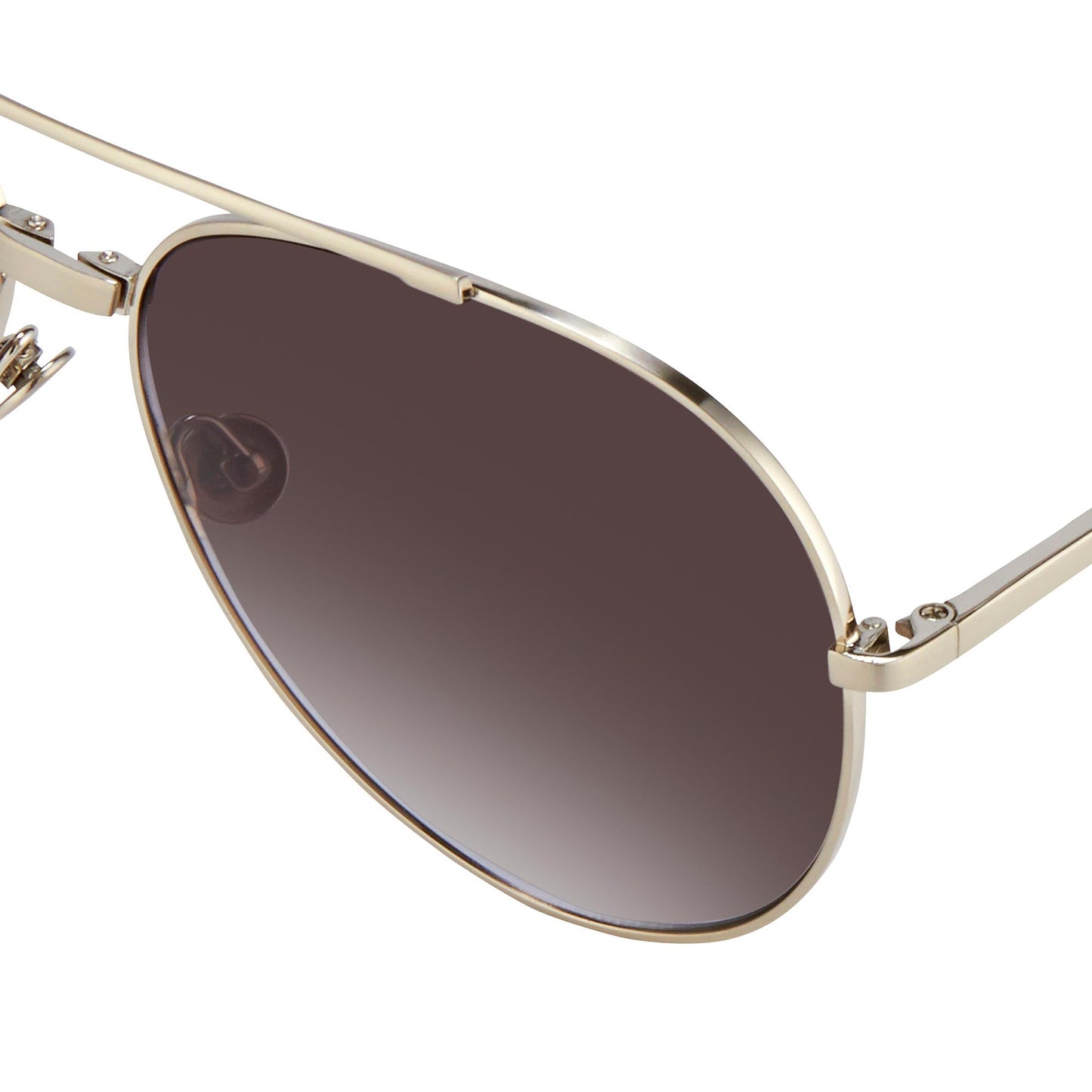 Ann Demeulemeester Men's Sunglasses White Gold and Grey AD14C1SUN