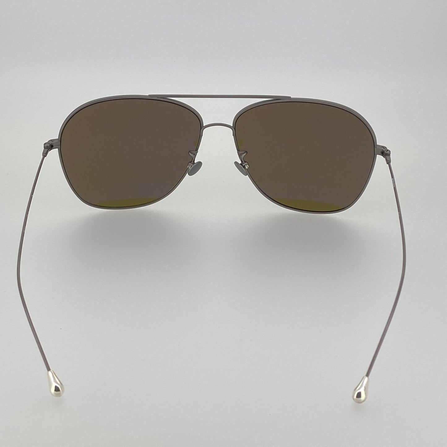 Ann Demeulemeester Men's Sunglasses Antique Silver and Brown AD48C3SUN