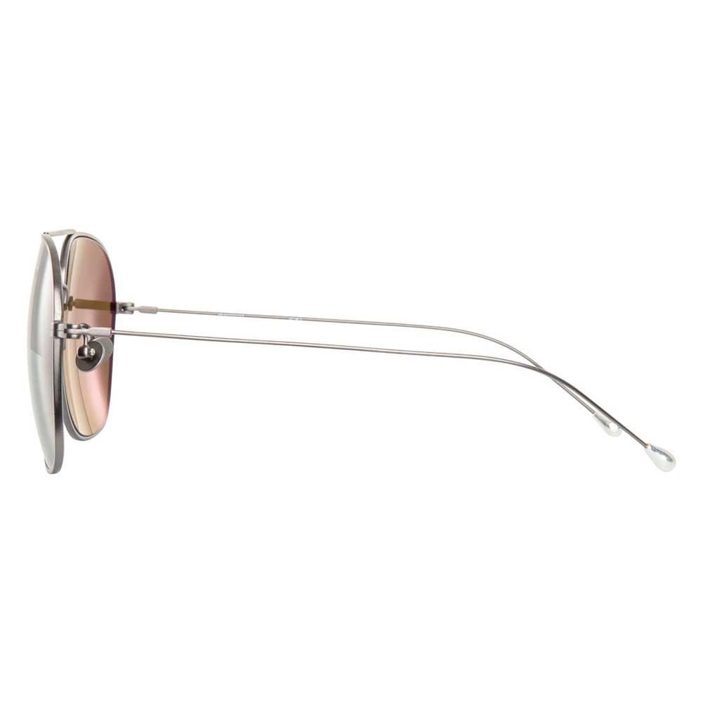 Ann Demeulemeester Men's Sunglasses Antique Silver and Brown AD48C3SUN