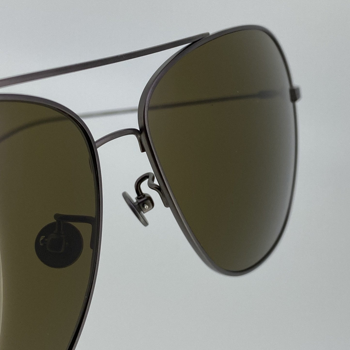 Ann Demeulemeester Men's Sunglasses Antique Silver and Brown AD48C3SUN