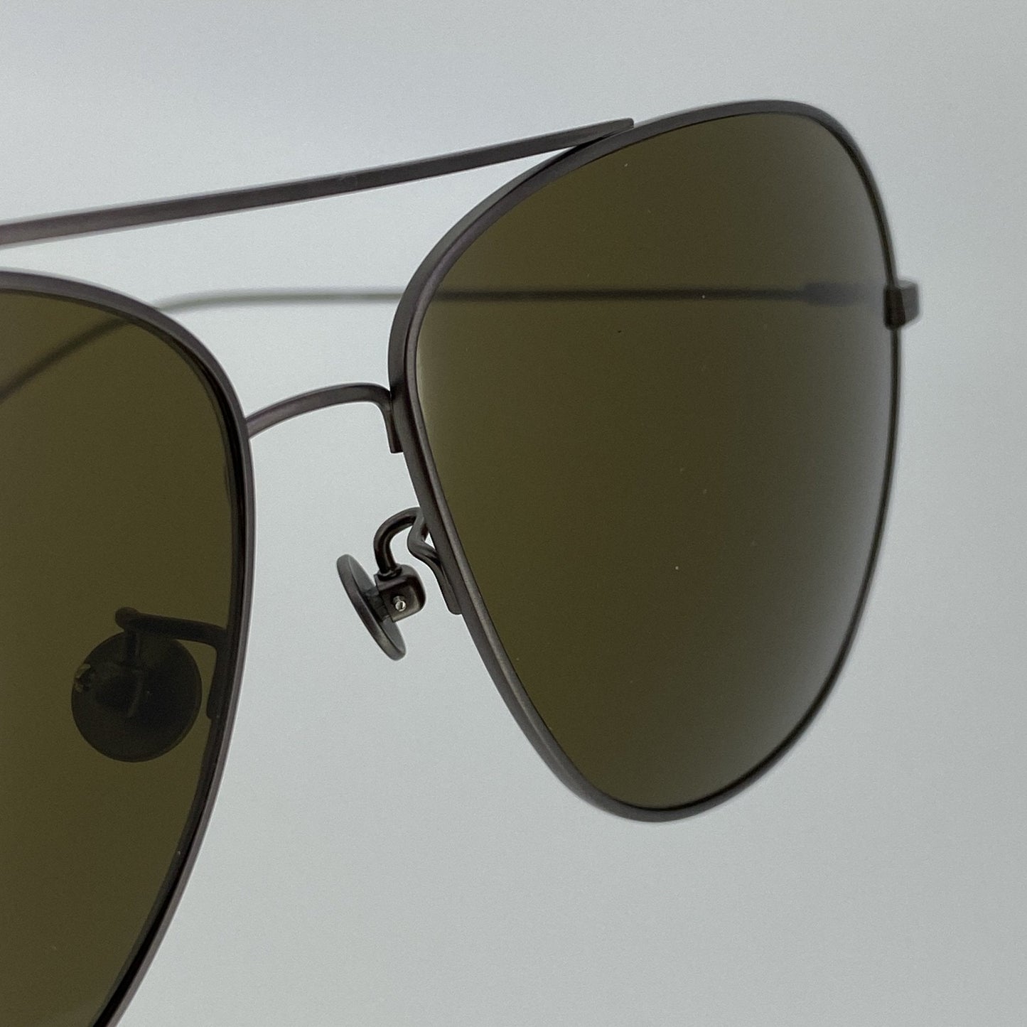 Ann Demeulemeester Men's Sunglasses Antique Silver and Brown AD48C3SUN