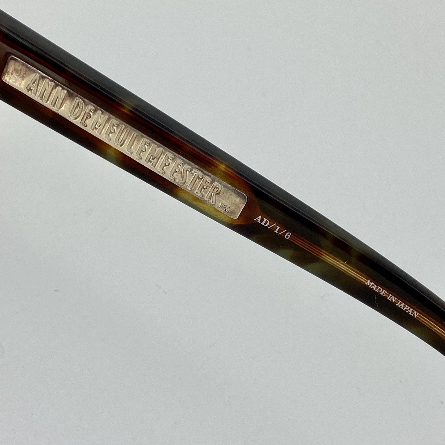 Ann Demeulemeester Sunglasses Flat Top Black and Brown Graduated