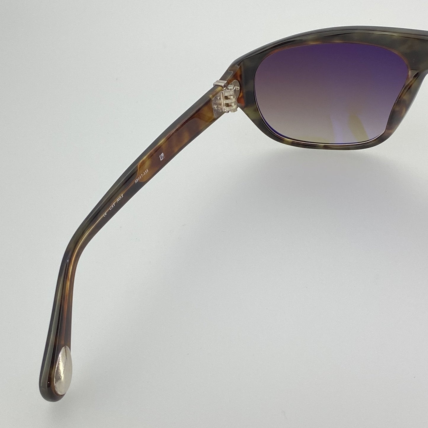 Ann Demeulemeester Sunglasses Flat Top Black and Brown Graduated