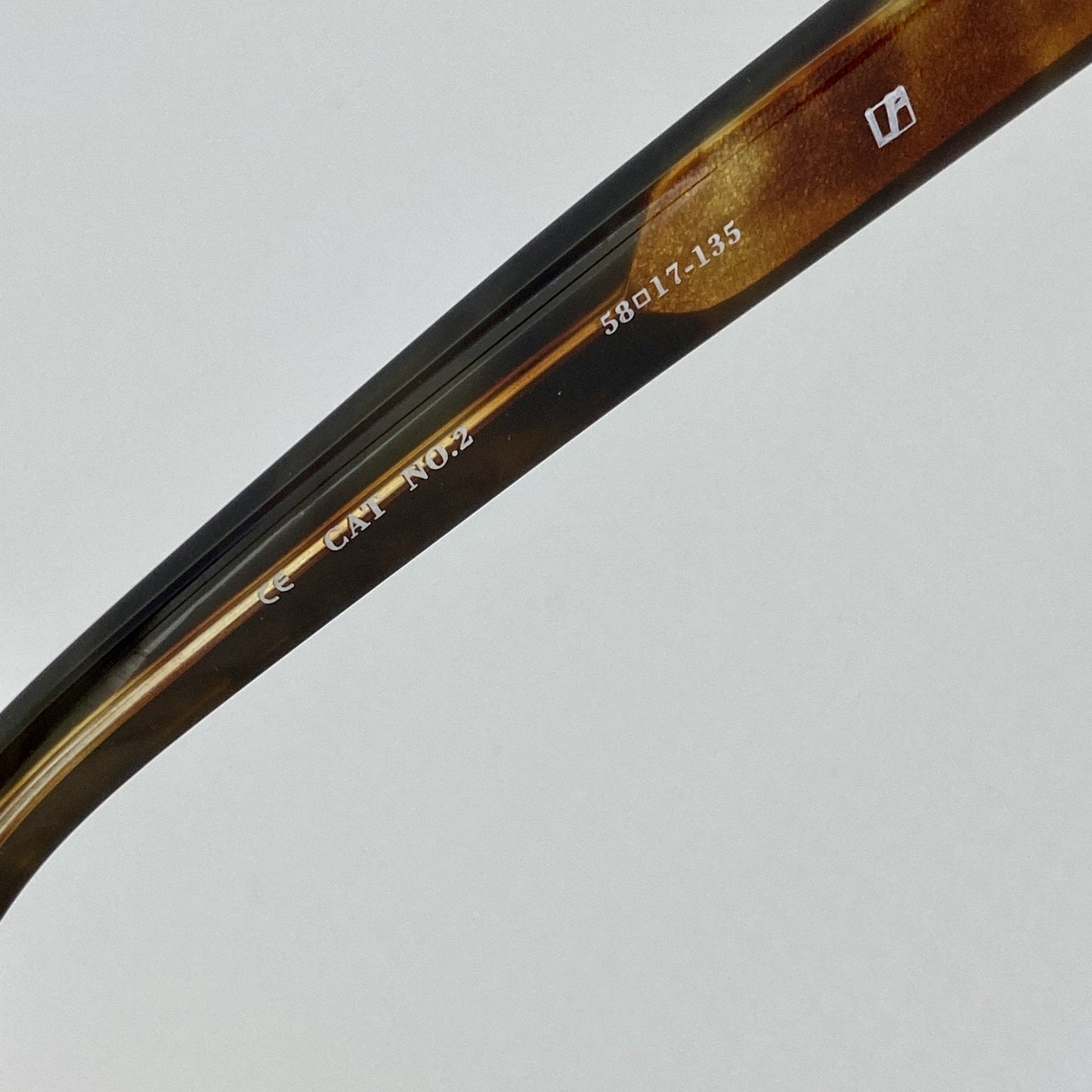 Ann Demeulemeester Sunglasses Flat Top Black and Brown Graduated