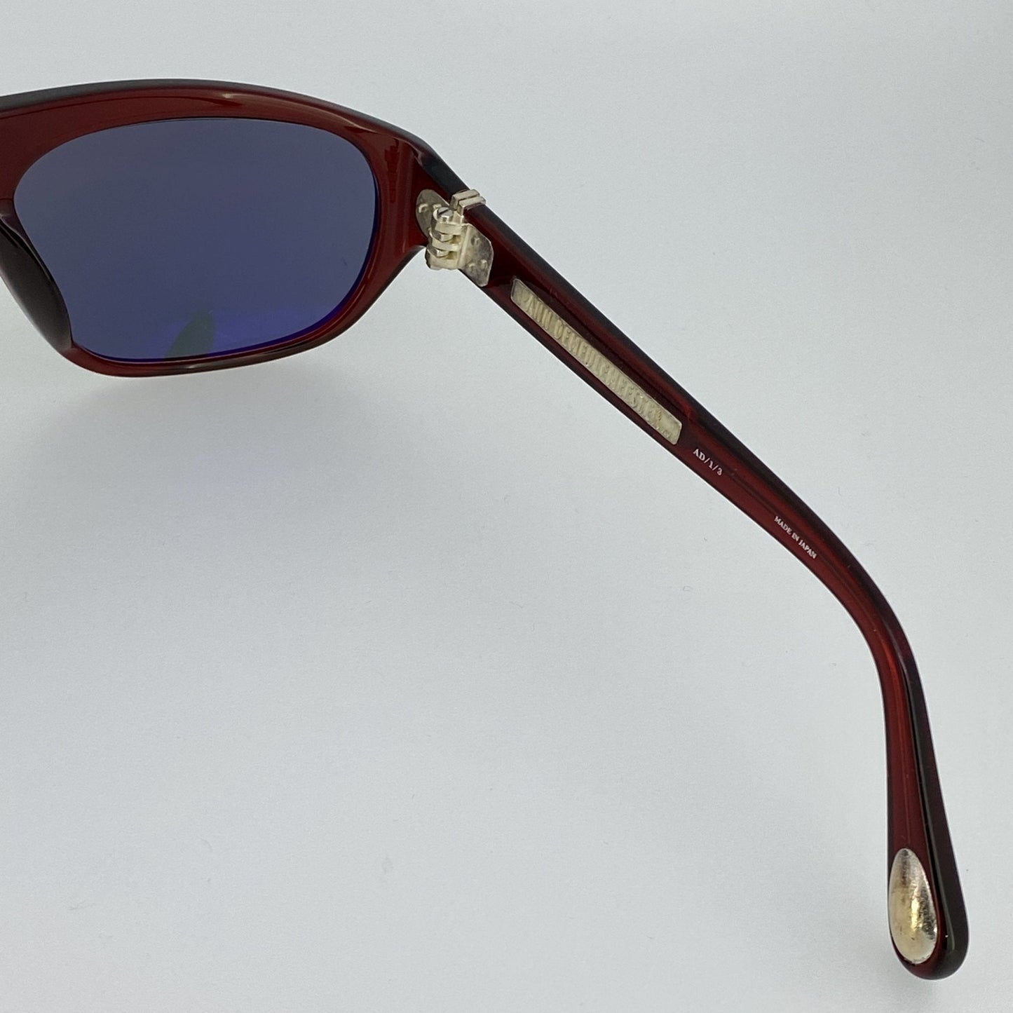 Ann Demeulemeester Men's Sunglasses Flat Top Red and Blue AD1C3SUN