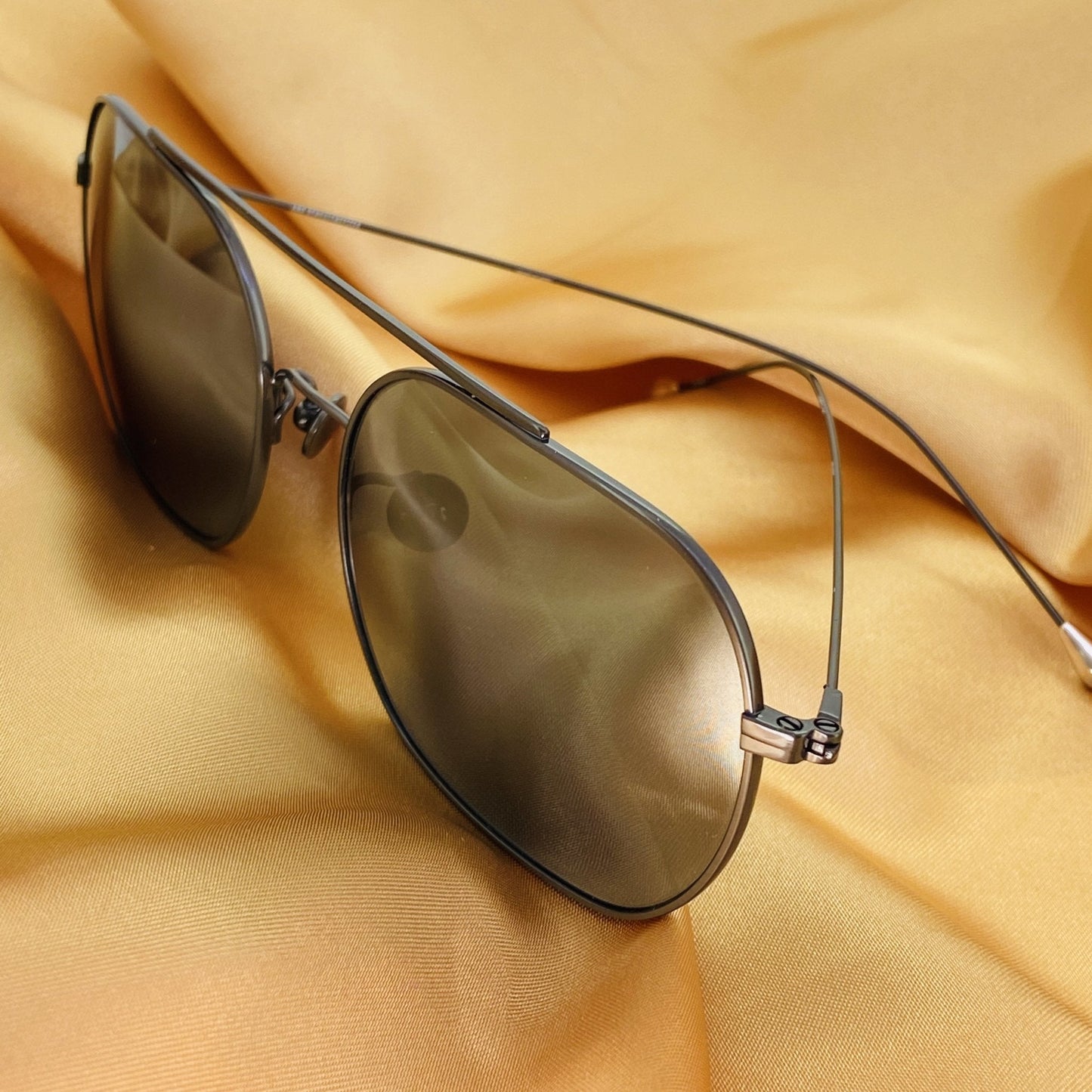 Ann Demeulemeester Sunglasses Round Gun Metal and Grey AD63C2SUN