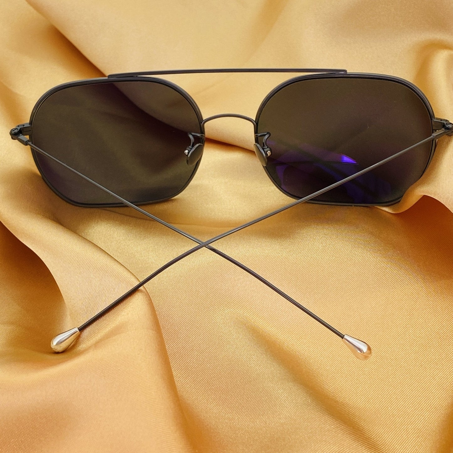 Ann Demeulemeester Sunglasses Round Gun Metal and Grey AD63C2SUN