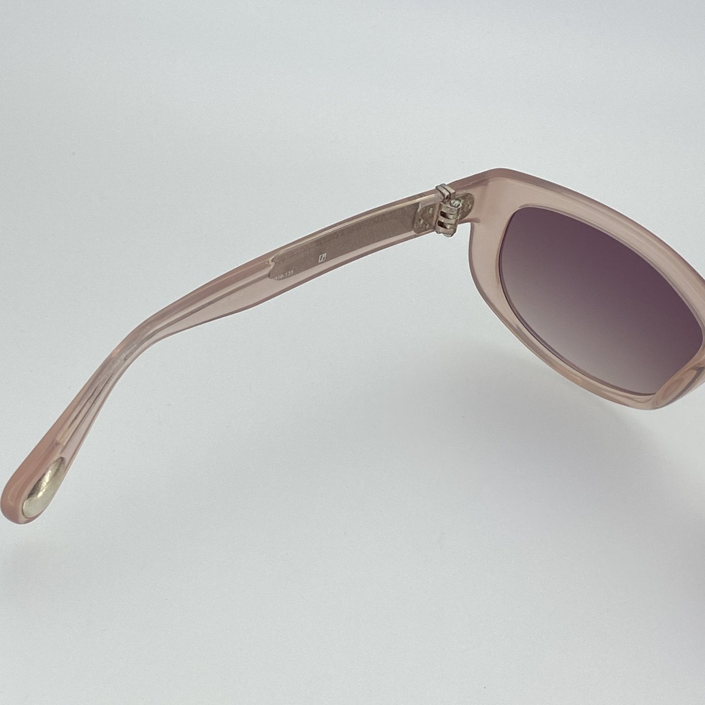 Ann Demeulemeester Sunglasses Cat Eye Blush Pink and Brown
