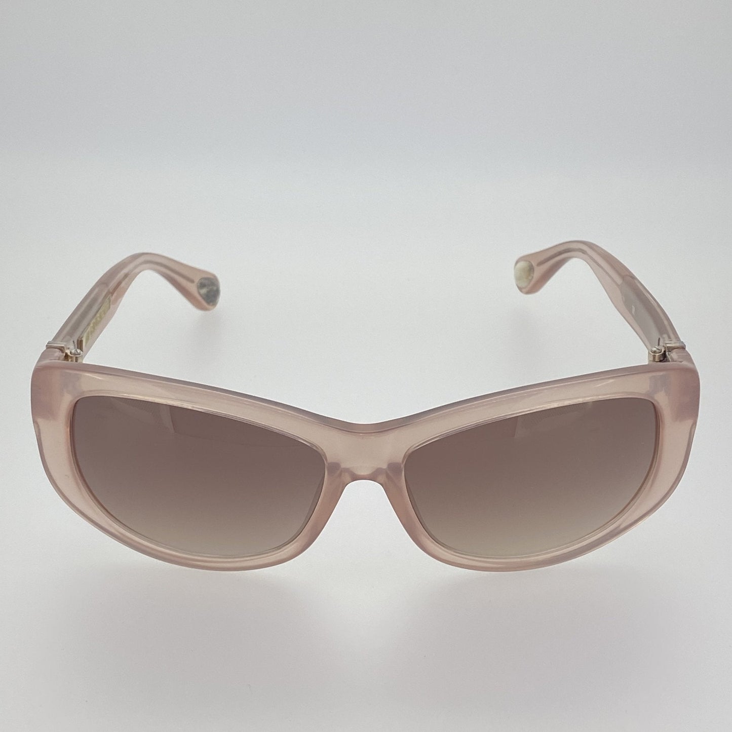 Ann Demeulemeester Sunglasses Cat Eye Blush Pink and Brown