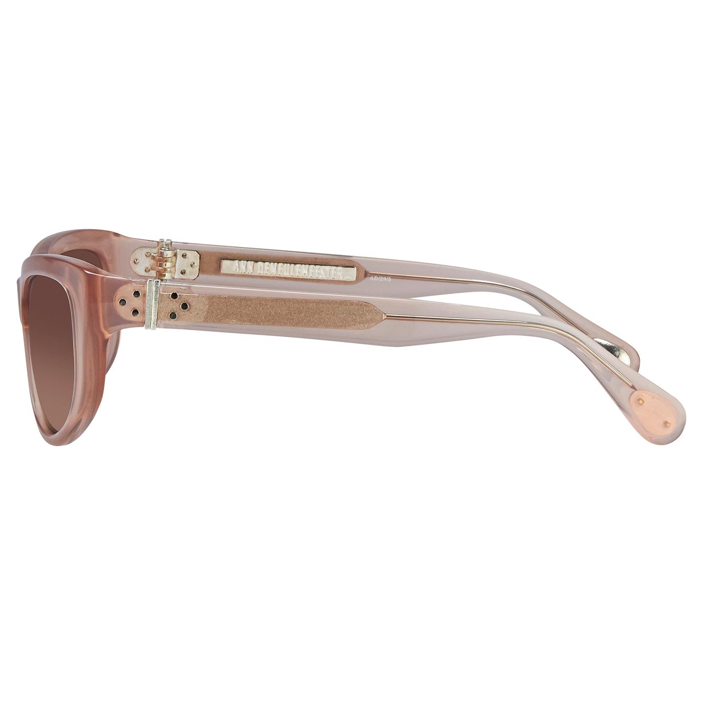 Ann Demeulemeester Sunglasses Cat Eye Blush Pink and Brown