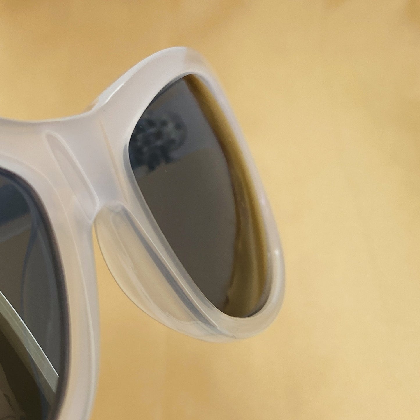 Ann Demeulemeester Ladies Sunglasses Cat Eye White and Grey AD29C4SUN