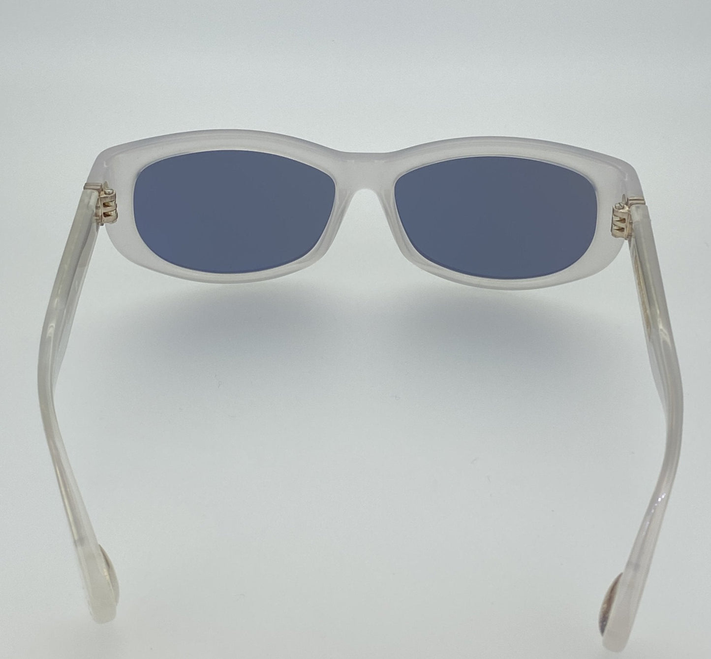 Ann Demeulemeester Ladies Sunglasses Cat Eye White and Grey AD29C4SUN