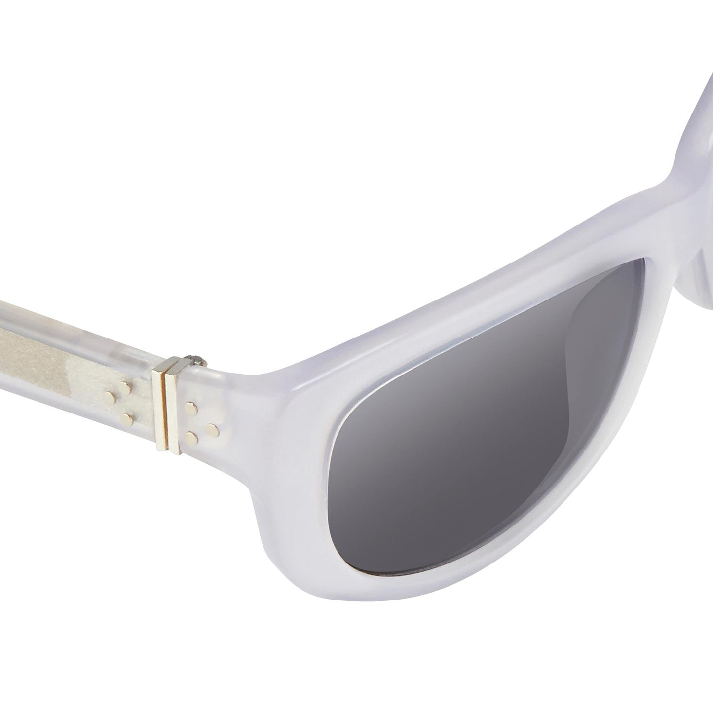 Ann Demeulemeester Ladies Sunglasses Cat Eye White and Grey AD29C4SUN