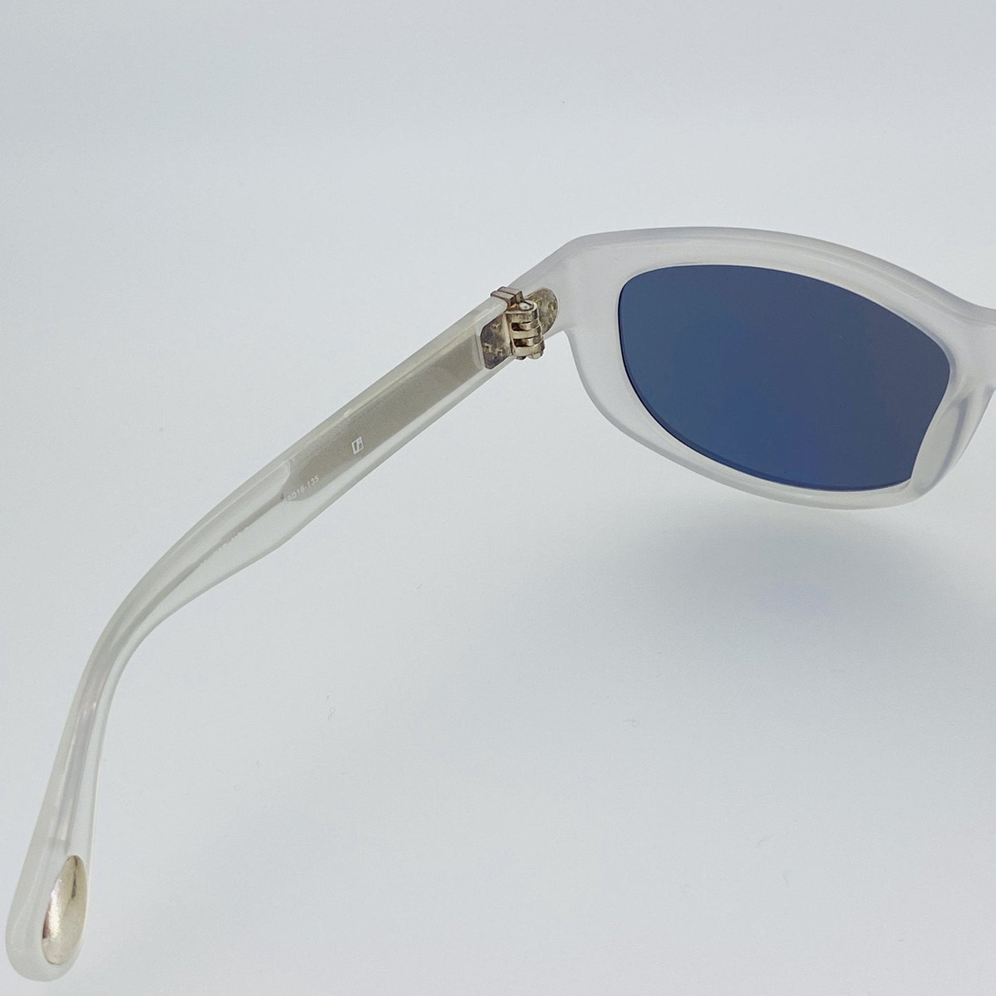 Ann Demeulemeester Ladies Sunglasses Cat Eye White and Grey AD29C4SUN