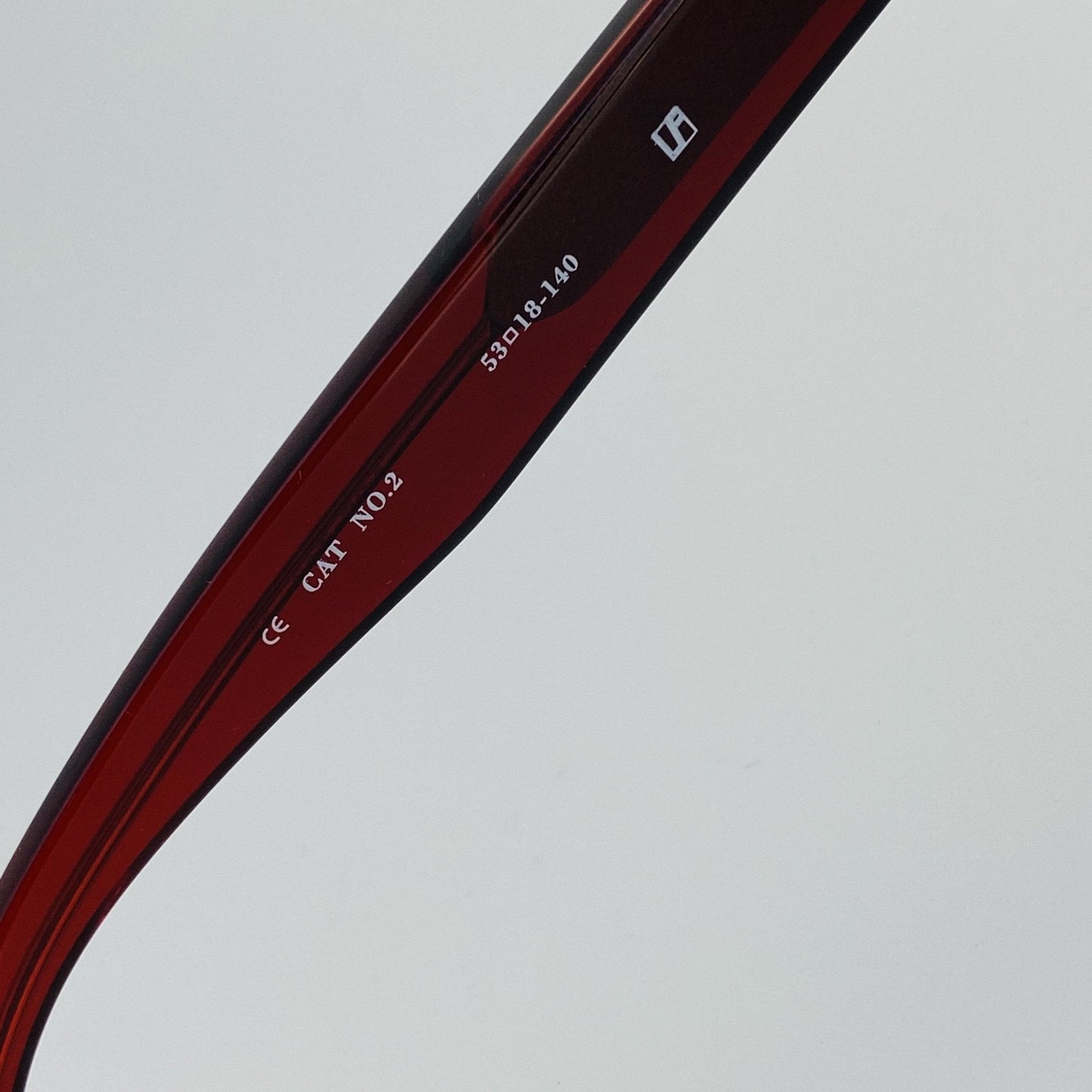 Ann Demeulemeester Sunglasses D-Frame Bordeaux Red and Blue