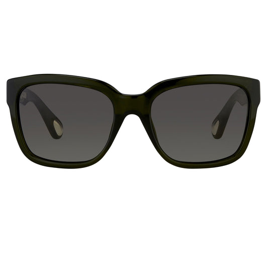 Ann Demeulemeester Sunglasses D-Frame Green