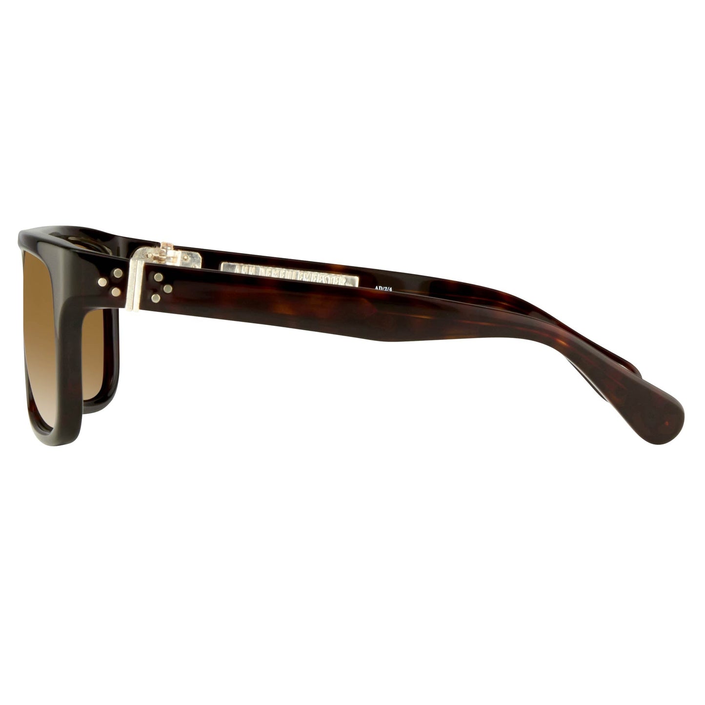 Ann Demeulemeester Men's Sunglasses Flat Top Amber Tortoise and Brown AD2C4SUN